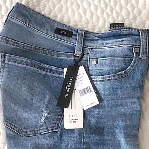 Eco Hannah crop flare with fray hem NWT (from our retired Boutique)